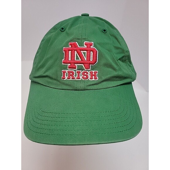 Vintage Rare Notre Dame Fighting Irish Hat OSFA Green‎ Cap